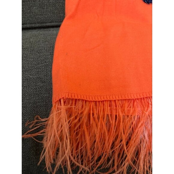 Queen of Sparkles Clemson Tigers Feather Tank Top - Picture 5 of 5